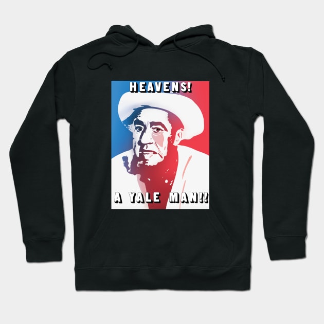 Heavens! A Yale Man!! Hoodie by JAC3D